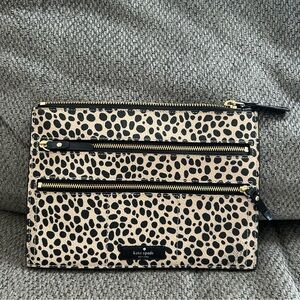 NWOT Kate Spade Black and Cream Spotted Wristlet for jewelry